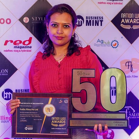 Fotilo Films recognised at the Business Mint Nationwide Awards 2023, Hyderabad
